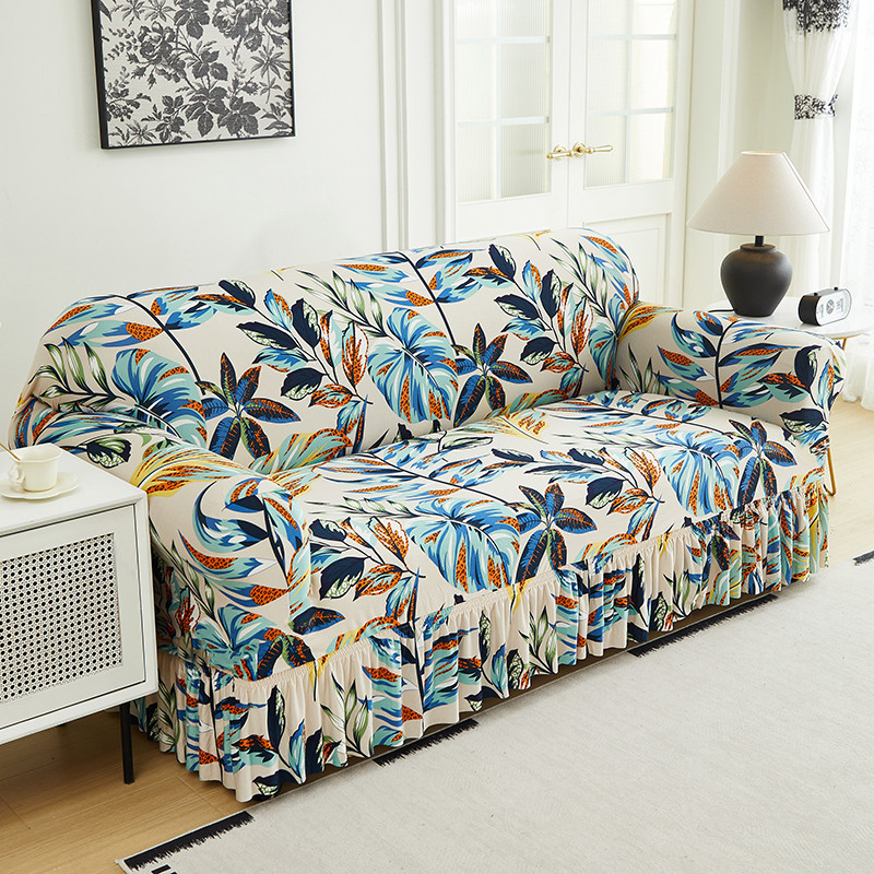 Refresh Any Sofa Instantly! No-Slip Ruffled Stretch Slipcover