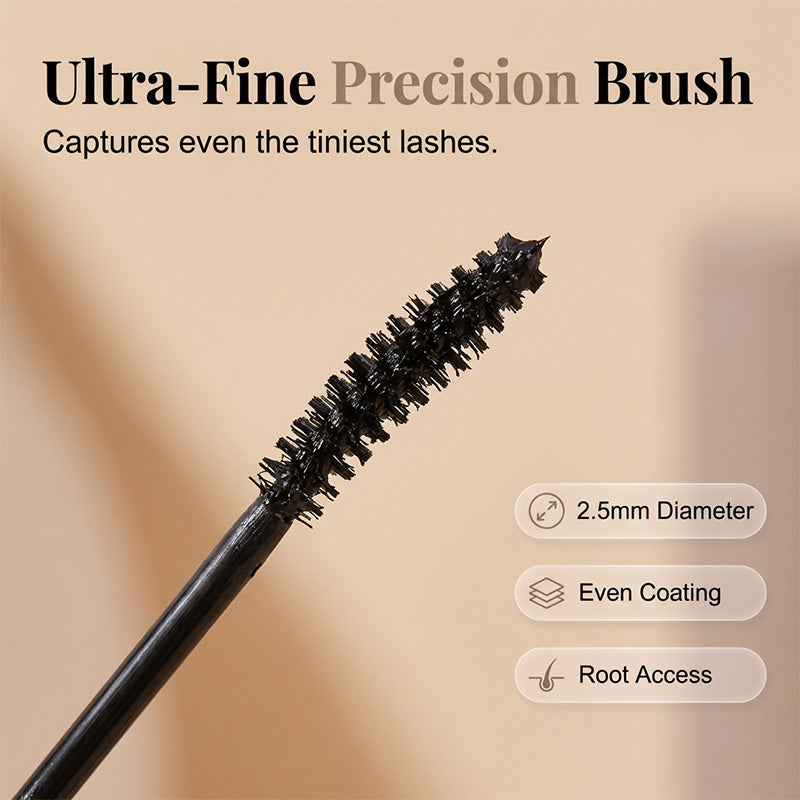 Fiber Mascara – Lengthening & Curling, 24H Waterproof, Smudge-Proof