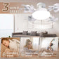 Foldable LED Ceiling Fan Light – Remote & Smart Controls