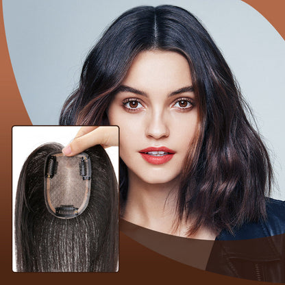 Clip-In Hair Topper – Realistic Scalp & Secure Fit