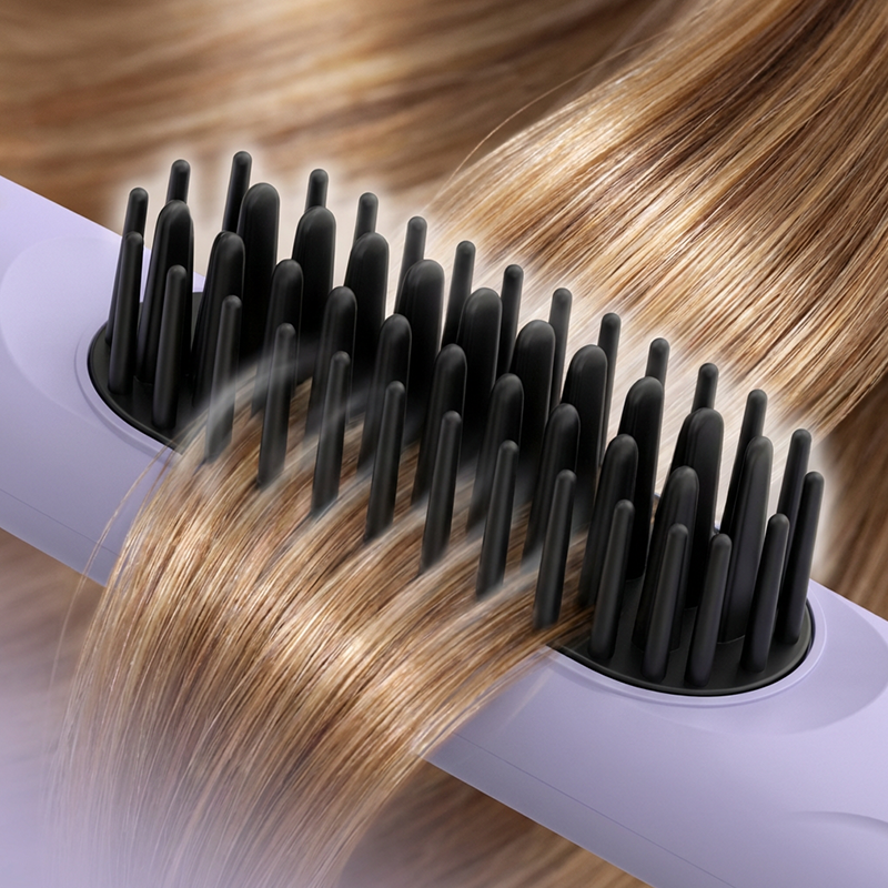 Cordless Straightening Comb – Anti-Frizz, Ionic Shine & 30s Fast Heat