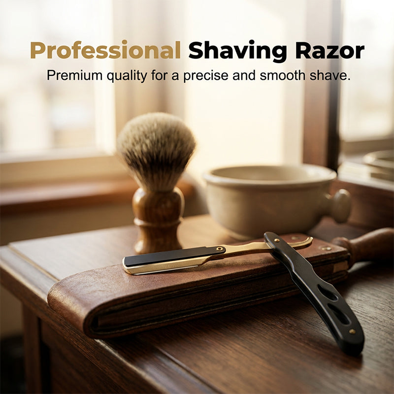 Foldable Straight Razor – 270° Pivot & Ergonomic Precision
