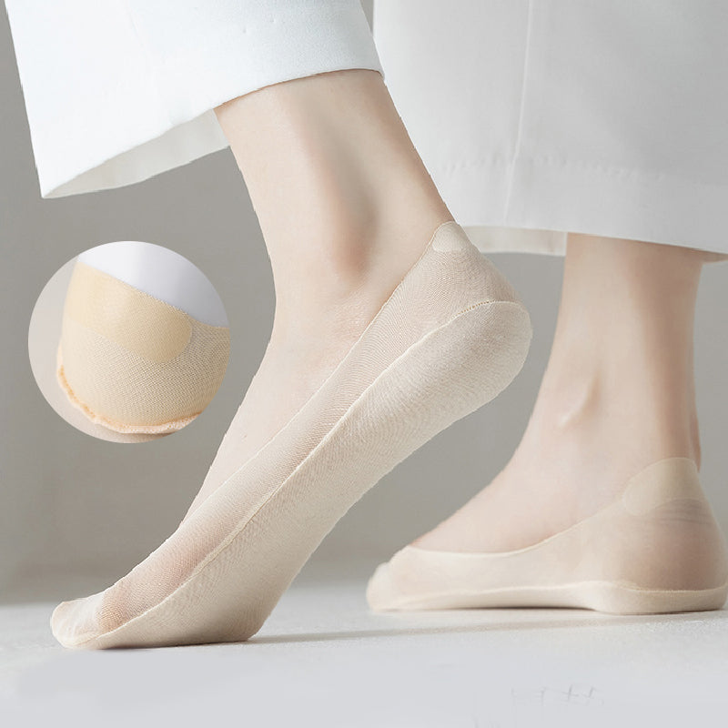 Women's Ultra-Invisible Sheer Mesh Low-Cut No Show Socks