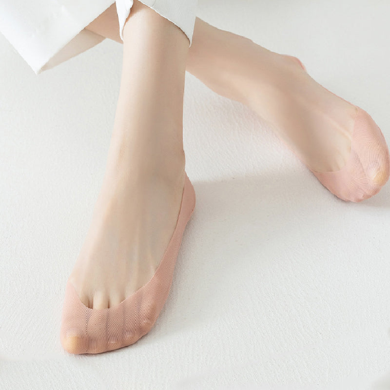 Women's Ultra-Invisible Sheer Mesh Low-Cut No Show Socks