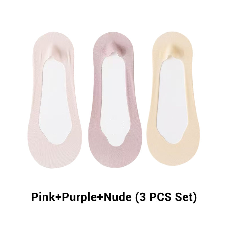Women's Ultra-Invisible Sheer Mesh Low-Cut No Show Socks