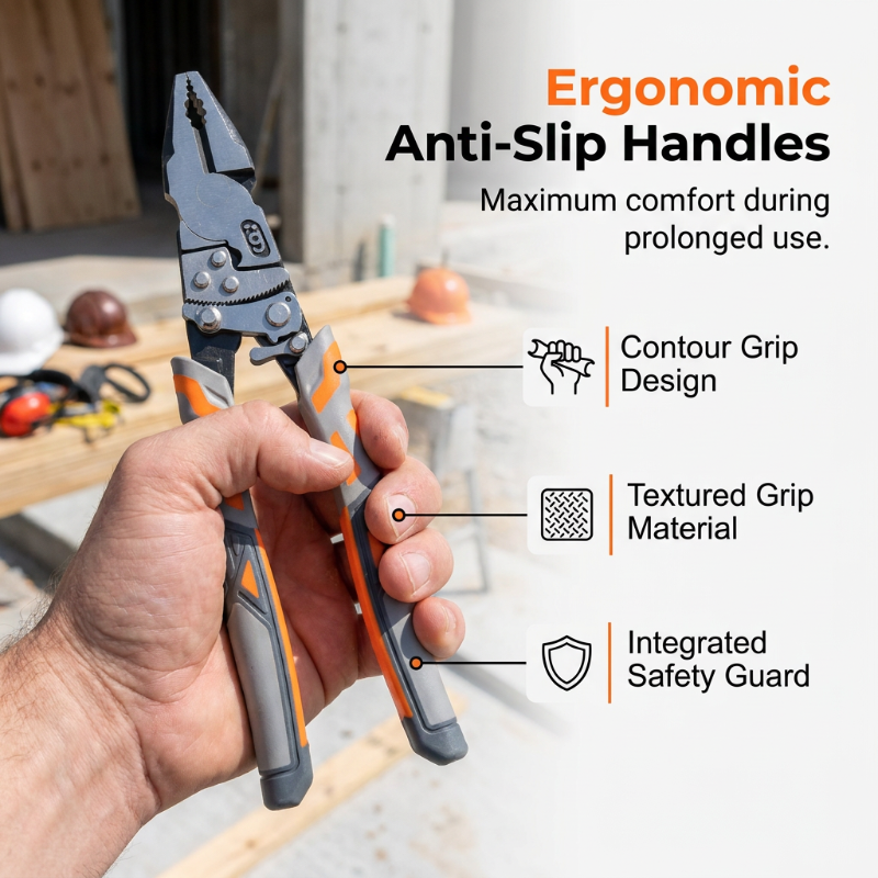 Cut Wire Effortlessly! Self-Locking Ratchet Lineman's Pliers