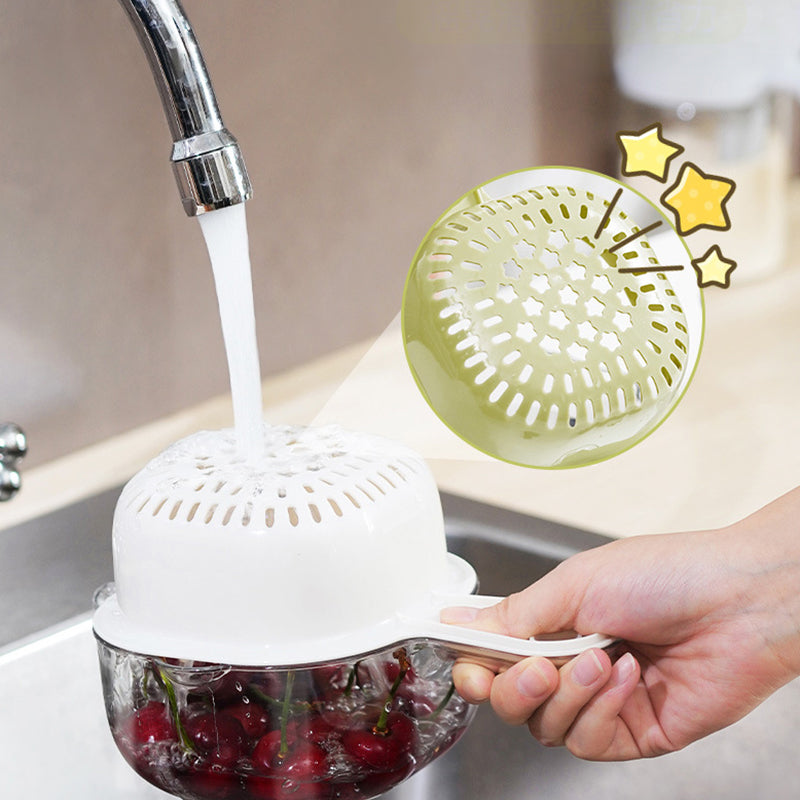 ✨Multi-function Handheld Dual-Layer Draining Basket