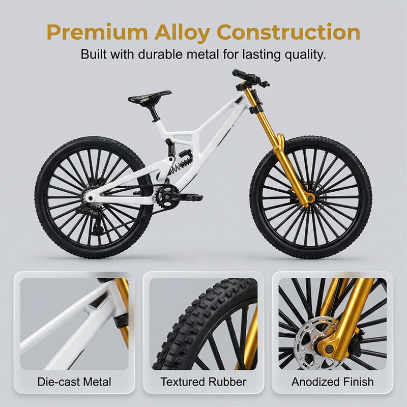 Add Desk Energy Instantly! Realistic Mini Alloy Mountain Bike Model