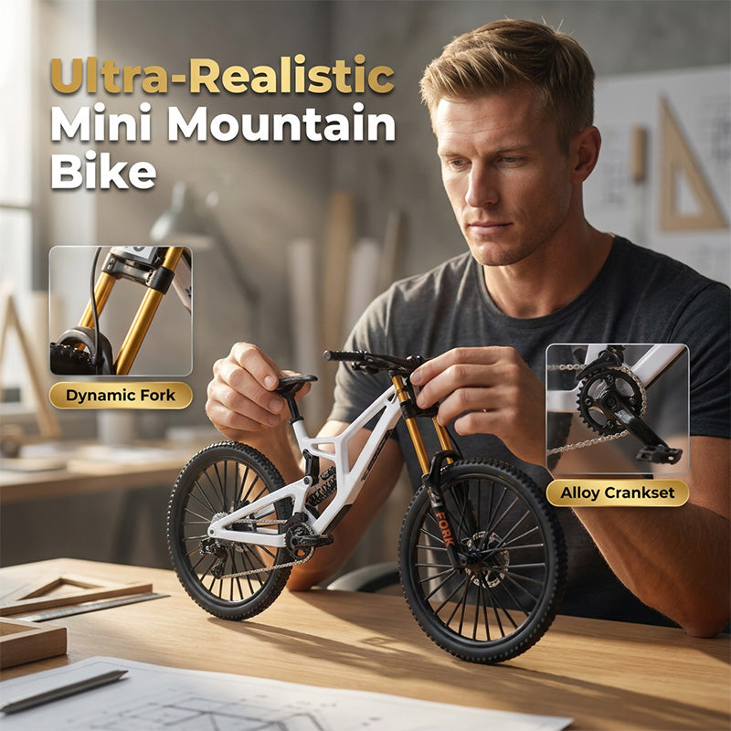 Add Desk Energy Instantly! Realistic Mini Alloy Mountain Bike Model