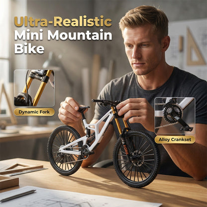 Add Desk Energy Instantly! Realistic Mini Alloy Mountain Bike Model