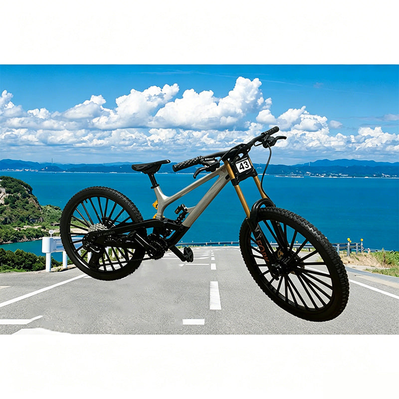 Add Desk Energy Instantly! Realistic Mini Alloy Mountain Bike Model