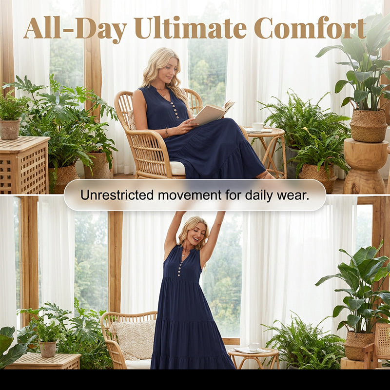 Tiered Ruffle Dress – Breathable & Effortless Fit