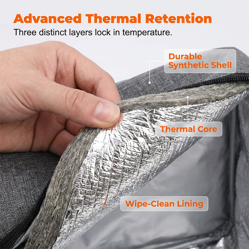 Double-Layer Insulated Lunch Bag – Thermal, All-Day Freshness