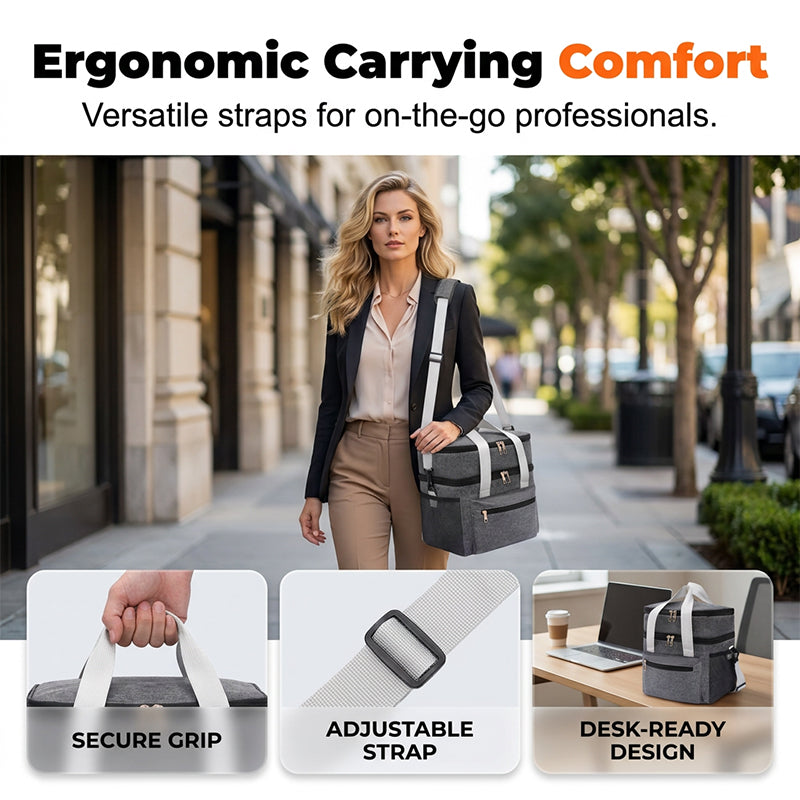 Double-Layer Insulated Lunch Bag – Thermal, All-Day Freshness
