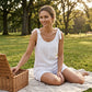 Breathable Sleeveless Romper – Adjustable Straps & Pockets