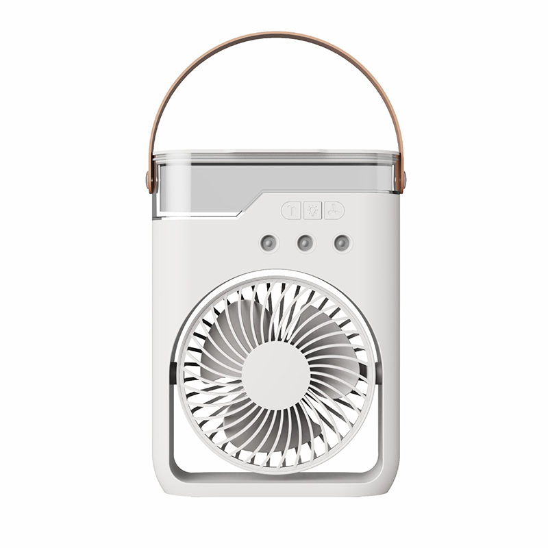 ❄️Portable Ice Misting Fan – Triple Nozzle & RGB Mood Lighting