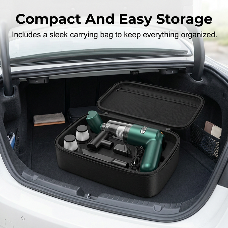 10000Pa Cordless Handheld Vacuum – Washable Filter & Multi-Nozzle Kit