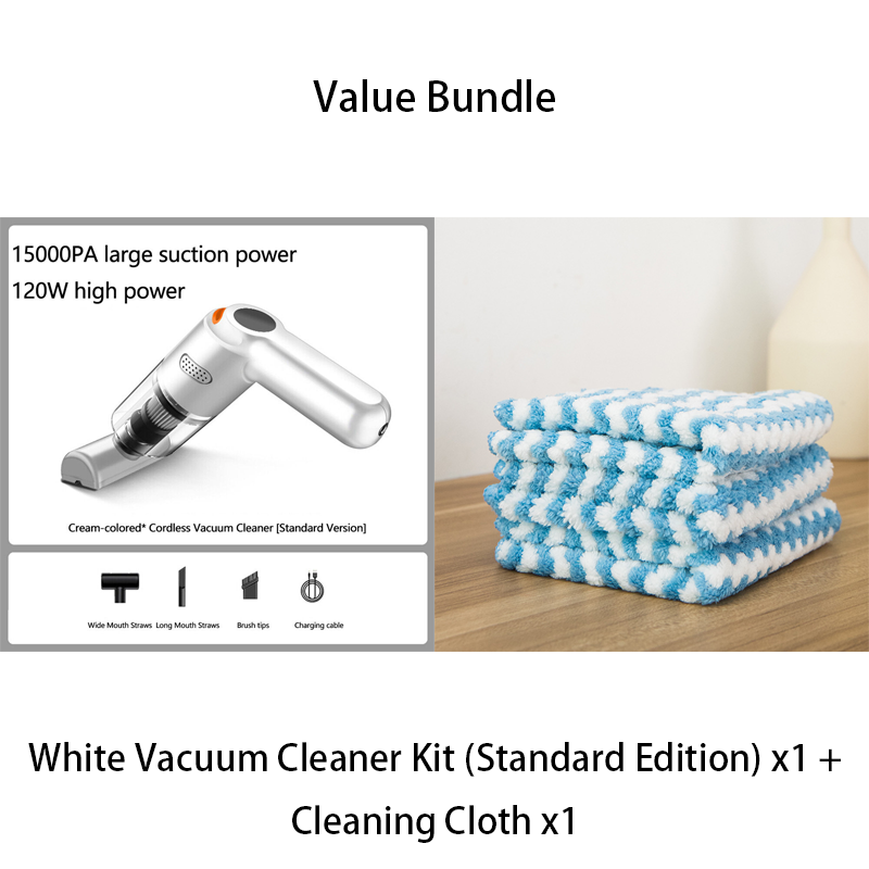 10000Pa Cordless Handheld Vacuum – Washable Filter & Multi-Nozzle Kit
