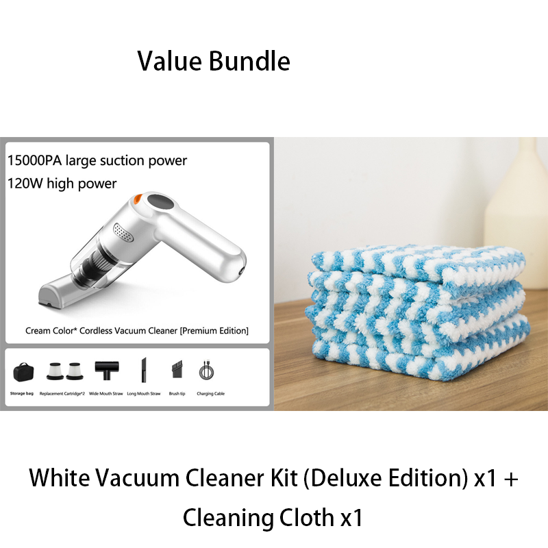 10000Pa Cordless Handheld Vacuum – Washable Filter & Multi-Nozzle Kit