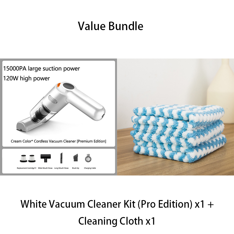 10000Pa Cordless Handheld Vacuum – Washable Filter & Multi-Nozzle Kit