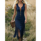 Western Fringe Dress – Flowing Hem & Slim Fit Silhouette