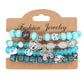 4-Piece Bohemian Beaded Bracelet Set