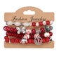 4-Piece Bohemian Beaded Bracelet Set