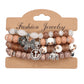 4-Piece Bohemian Beaded Bracelet Set