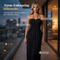 Halter Neck Ruched Maxi Dress & Cardigan Set
