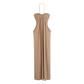 Halter Neck Ruched Maxi Dress & Cardigan Set