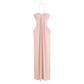 Halter Neck Ruched Maxi Dress & Cardigan Set