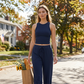 Two-Piece Lounge Set – Flowy Wide-Leg & High-Waist