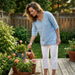 Relaxed V-Neck Top – Irregular Hem & Breathable
