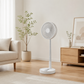 Collapsible Telescopic Fan – 4 Speeds, Ultra-Quiet & USB Rechargeable