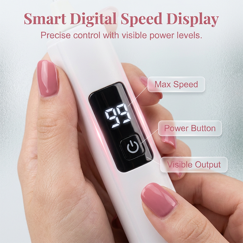 Professional Electric Nail Drill – Multi-Head & Digital Speed Control