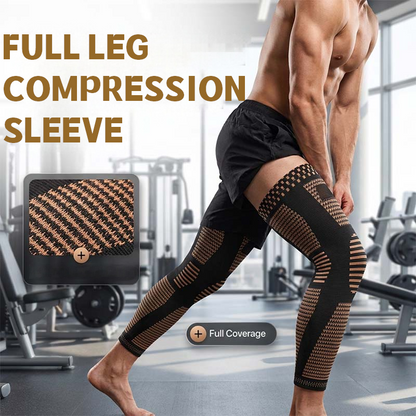 Full-Leg Compression Sleeve – Anti-Slip & Breathable Support