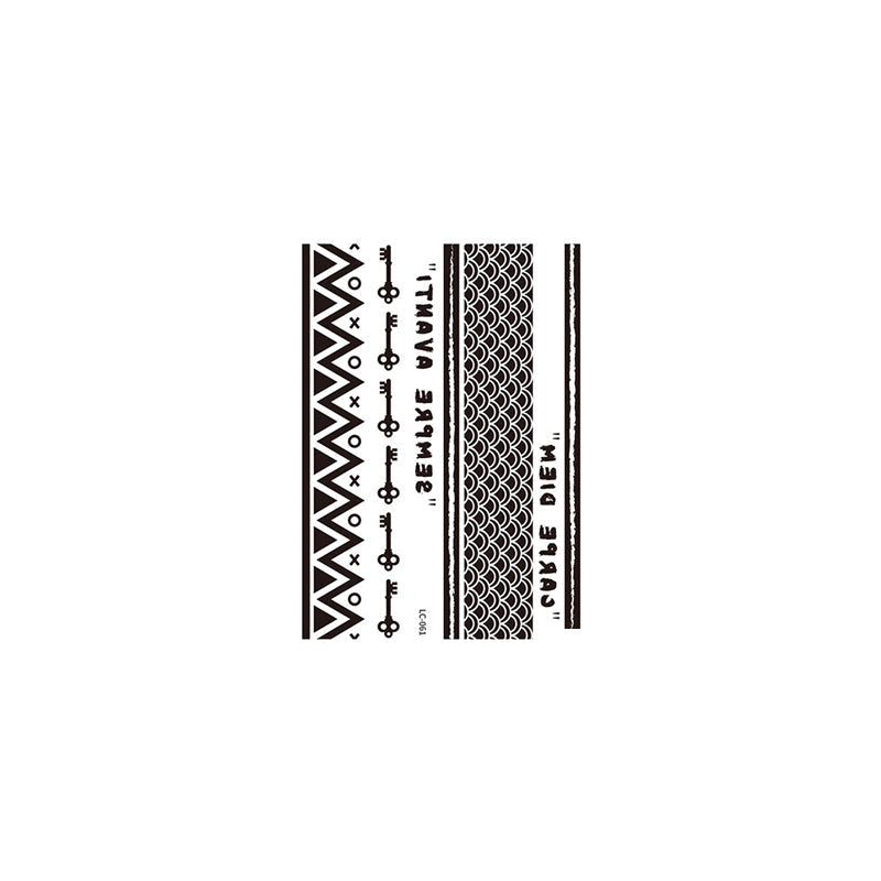 Realistic Tribal Sleeve Tattoo – Waterproof & Painless