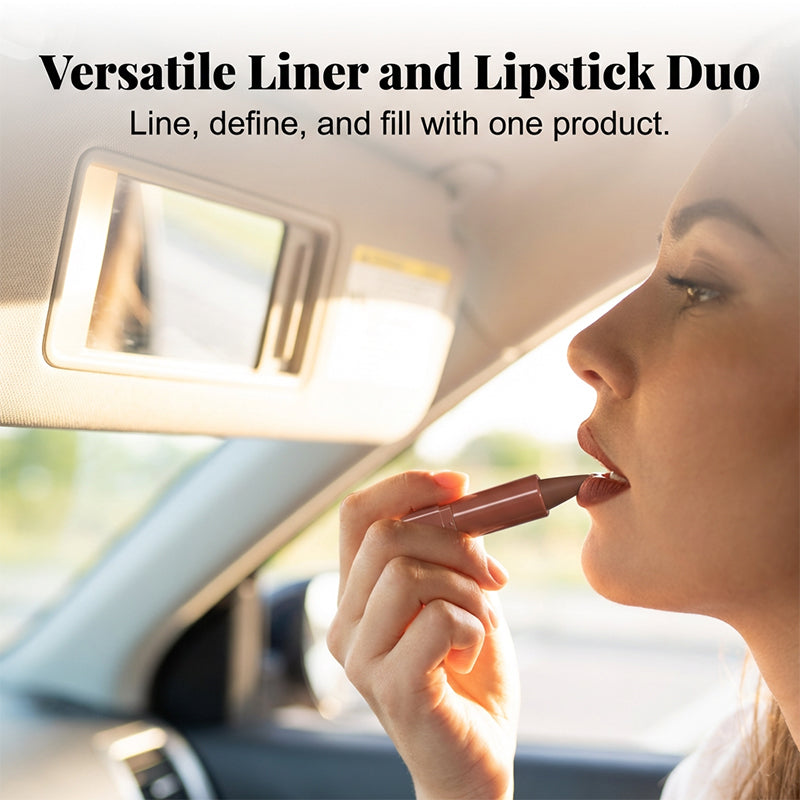 Dual-Tip Matte Lipstick – Smudge-Proof & Long-Lasting Color