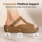 ⏳Limited-time 50% off⏰Women's Open Toe Cutout Wedge Slide Sandals👡