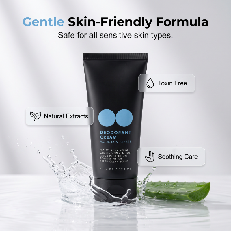 Quick-Dry Deodorant Cream – Talc-Free & Chafe Protection Formula