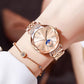 💎Diamond Star & Moon Watch – Elegant & Adjustable Design