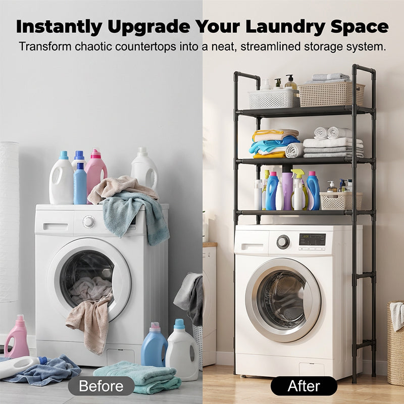 Over-the-Toilet Storage Rack – Rustproof & No-Drill Design