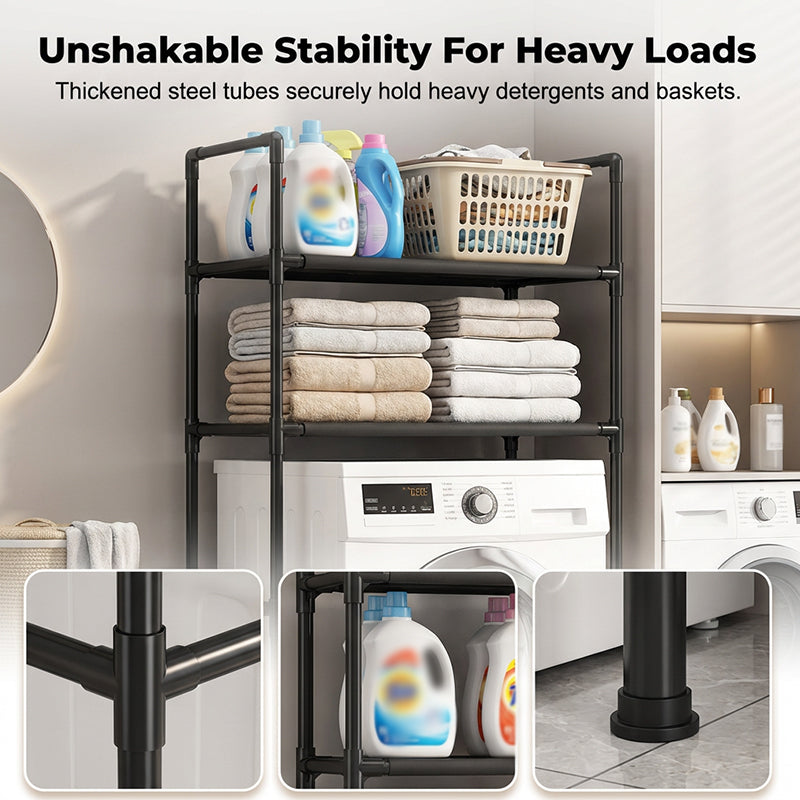 Over-the-Toilet Storage Rack – Rustproof & No-Drill Design