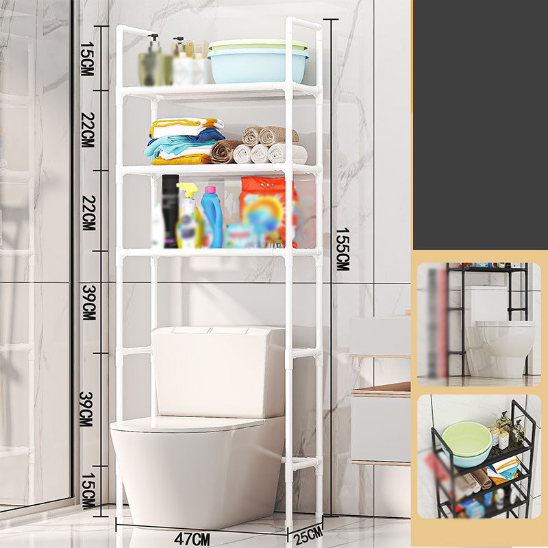 Over-the-Toilet Storage Rack – Rustproof & No-Drill Design