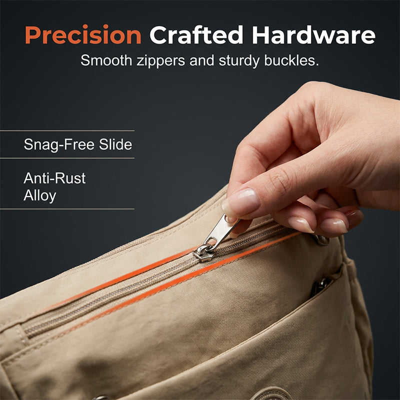 New Arrivals Specials✨Multi-Pocket Crossbody Bag – Spacious & Weatherproof Design
