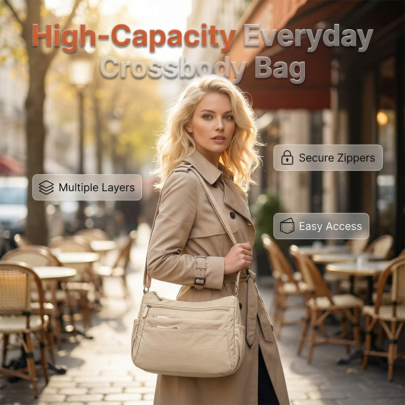 New Arrivals Specials✨Multi-Pocket Crossbody Bag – Spacious & Weatherproof Design