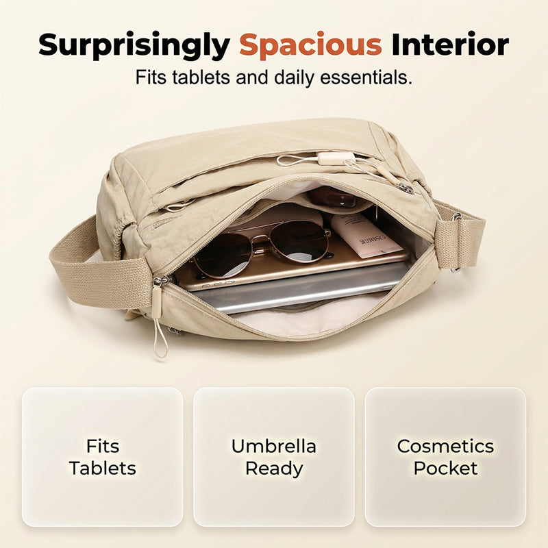 New Arrivals Specials✨Multi-Pocket Crossbody Bag – Spacious & Weatherproof Design
