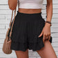 A-Line Layered Mini Skirt – Flowy & Stretch Waistband