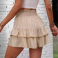 A-Line Layered Mini Skirt – Flowy & Stretch Waistband