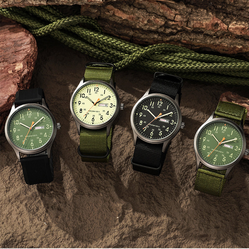 Luminous Men's Sport Watch – Date, Easy Read & Durable Strap